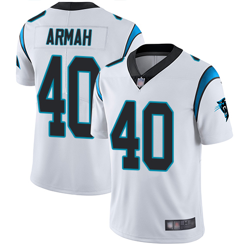 Carolina Panthers Limited White Men Alex Armah Road Jersey NFL Football 40 Vapor Untouchable